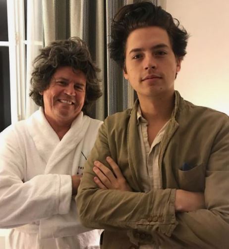 Matthew Sprouse with his son Cole Sprouse